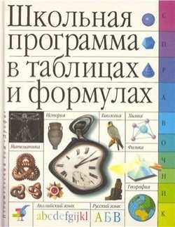 Школьная программа в таблицах и формулах.